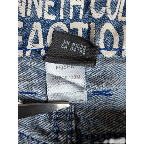 Kenneth Cole Reaction Jeans Mens 38X32 (30) Blue Medium Wash Cotton Straight Fit - Picture 5 of 15